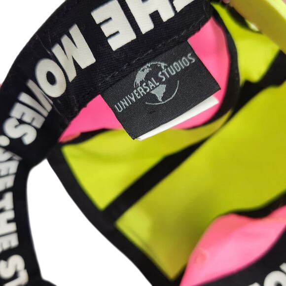 DISNEY UNIVERSAL STUDIOS RETRO NEON COLORBLOCK SNAPBACK HAT CAP VACATION - Picture 7 of 7